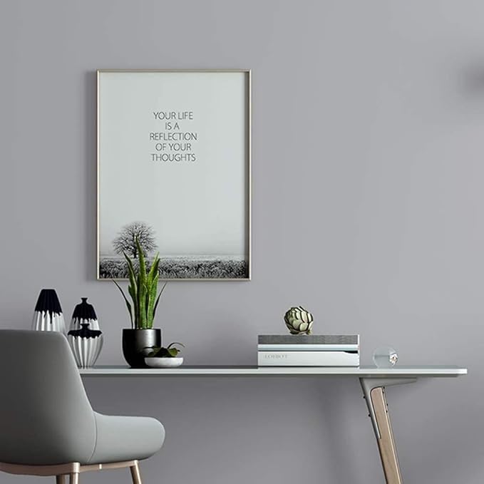 practicalWs Gray Self-Adhesive Wallpaper Removable Film Stick Paper Easy to - Image 2