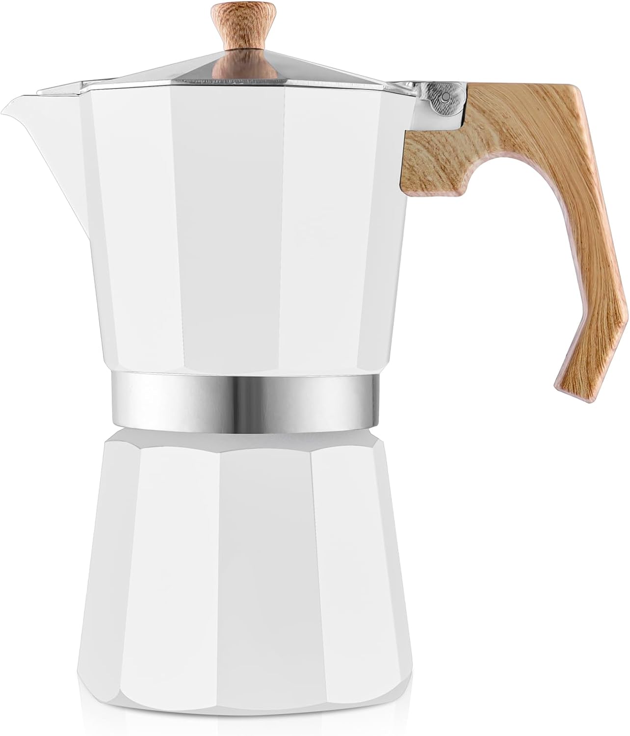 wedrink Stovetop Espresso Maker Aluminum Moka Pot 9 Espresso Cup-15.2OZ Cuban Coffee Maker Stove top Coffee Maker Moka Italian Espresso