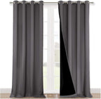 NICETOWN 100% Blackout Blinds, 52 inches x 120 inches, Laundry Room Decor - Image 2