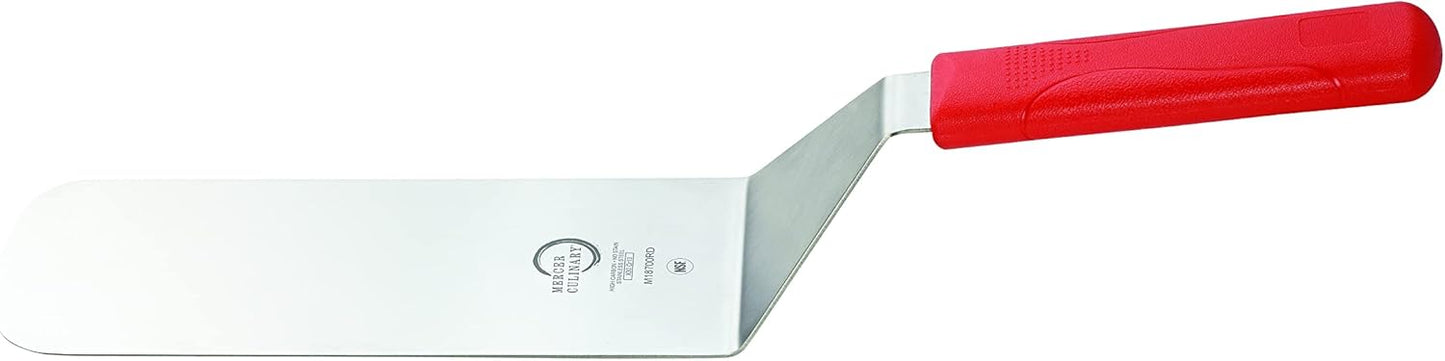 Mercer Culinary Millennia Turner, 8 Inch x 3 Inch Blade, Red Handle