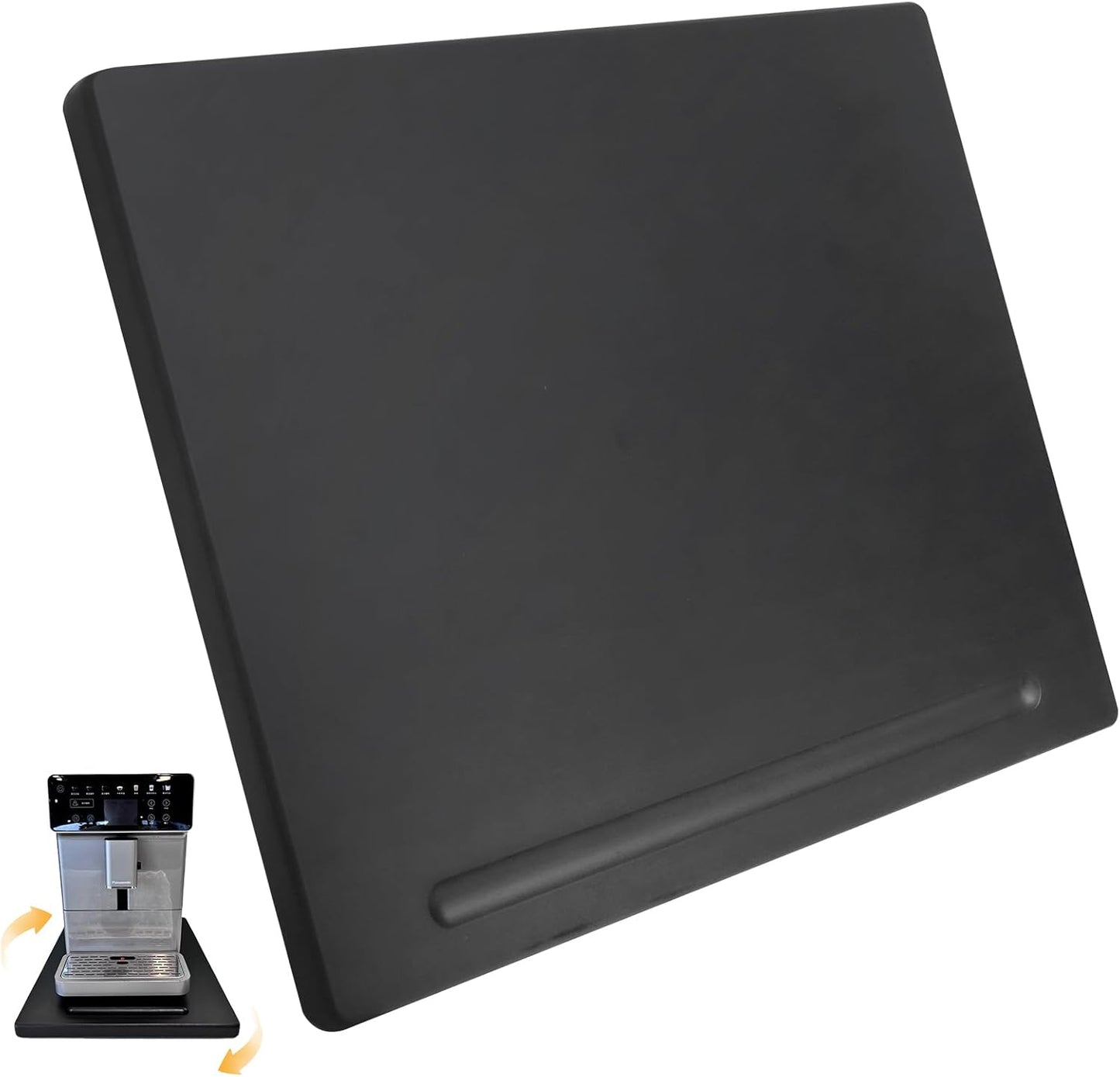 Wood Appliance Sliders with 360' Wheels, Sliding Tray for Coffee Maker & Heavy Kitchen Appliances,Countertop Appliance slider for Kitchen Appliance, Premium Wood Rolling Tray,No Assemble (Wide-Large)