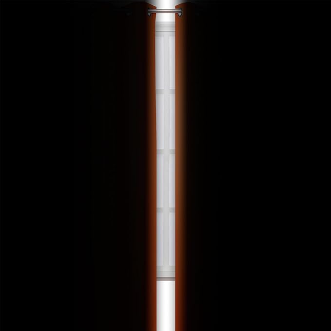 LEMOMO Blackout Curtains 52 x 120 Inch Long Orange Curtains Set of 2 Panels - Image 3
