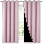 NICETOWN 100% Blackout Room Warming Lined Curtains, Totally Darkness Drapes by NICETOWN