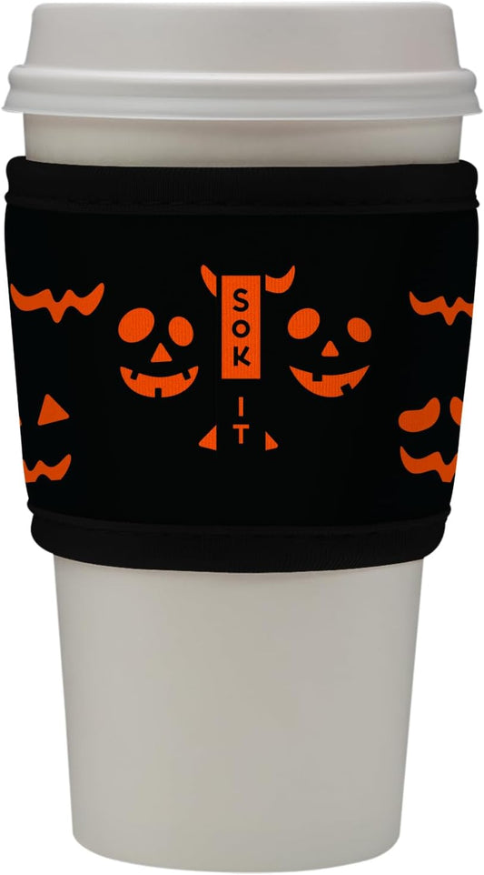 Sok It HotSok Coffee & Tea Reusable Insulated Neoprene Cup Sleeve (Fright Night Lights)