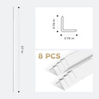 OUZUGIE 8-Pack 57 Inches, WPC Slat Wall Panel Trim, Corner Guard - Image 3