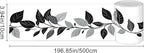 HOMETITUTE Wallpaper Border Peel and Stick Feather Texture Decorative Wall Trim - Image 3