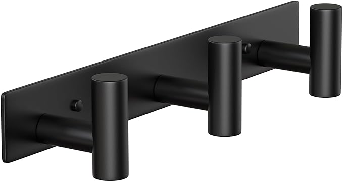 Wall Mounted Coat Rack-3 Hooks, Heavy Duty Stainless Steel Wall Hooks by VINHOLD