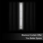 LEMOMO Blackout Curtains 66 x 54 Inch Long Light Grey Curtains Set of 2 Panels - Image 3