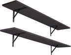 DINZI LVJ Long Wall Shelves, 47.3Inch Wall Mounted Shelves Set of 2, Extra by DINZILVJ