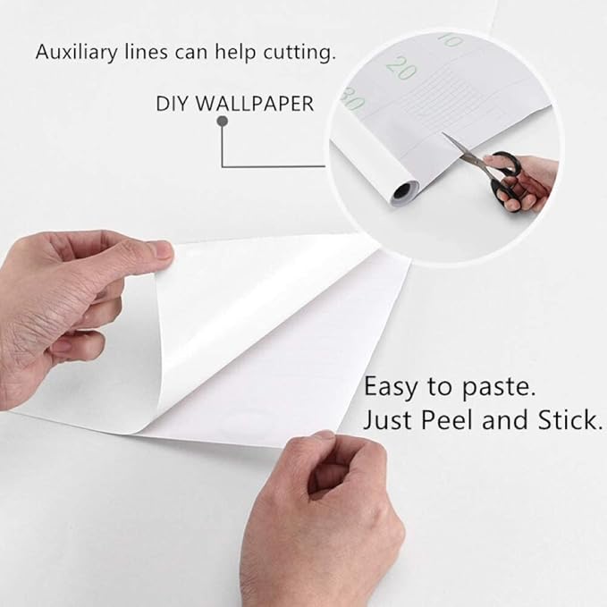 practicalWs White Contact Paper 15.7'' x 787.4'' White Peel and Stick Wallpaper - Image 7