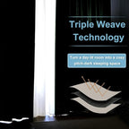 RYB HOME Extra Wide Curtains for Divider Room Separation Soundproof Temporary - Image 7