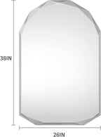 Suidia Bathroom Mirror, Frameless Bathroom Mirror - Image 3