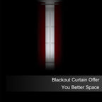 LEMOMO Blackout Curtains 66 x 72 Inch Long Red Curtains Set of 2 Panels Room - Image 3