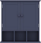 TaoHFE Blue Bathroom Over The Toilet Storage Cabinet, Wall Medicine Cabinet - Image 5