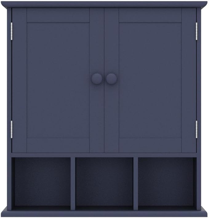 TaoHFE Blue Bathroom Over The Toilet Storage Cabinet, Wall Medicine Cabinet - Image 5