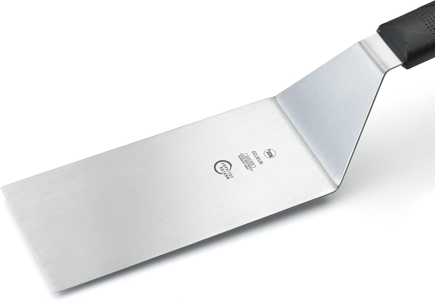 Mercer Culinary Millennia Turner/Spatula, 6 Inch x 3 Inch Blade, Black Handle