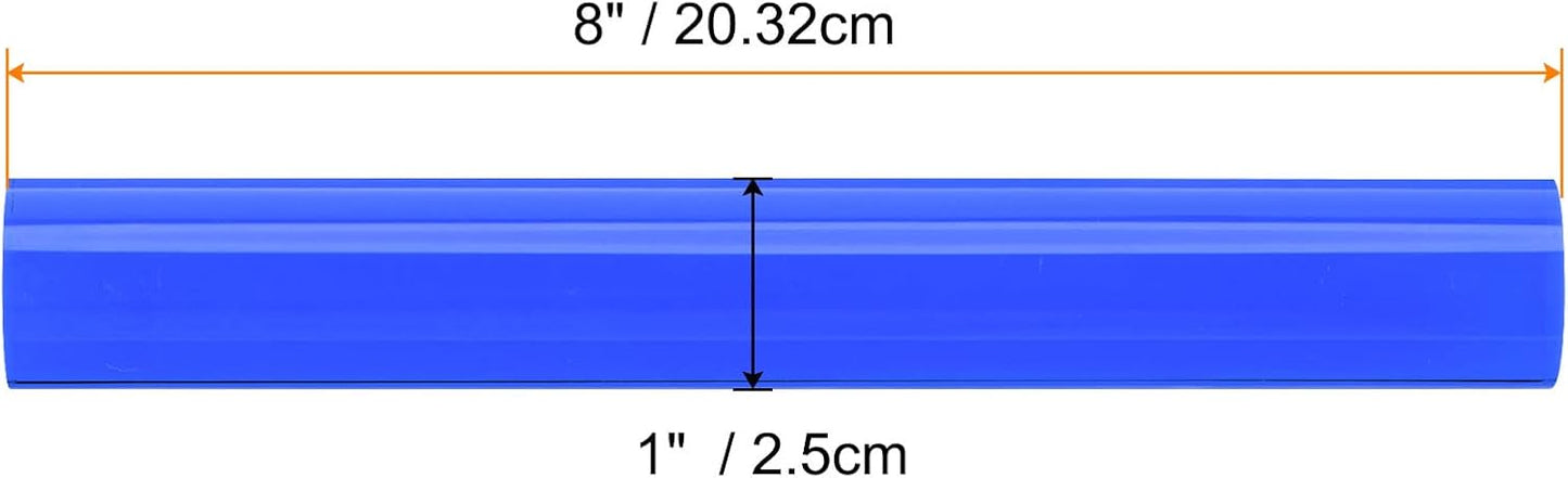 HARFINGTON Acrylic Clay Roller 8 Inch x 1 Inch Solid Non-Stick Plastic Round Tube Roller Polymer Clay Rod Fondant Rolling Pin for Shaping, Sculpting, Modeling DIY Crafts, Blue