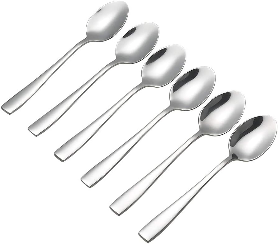 Asking 12-Piece Stainless Steel Small Coffee Spoons for Stirring Espresso Coffee