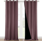 NICETOWN 100% Blackout Blinds, Dry Rose, Laundry Room Decor Window Treatment by NICETOWN