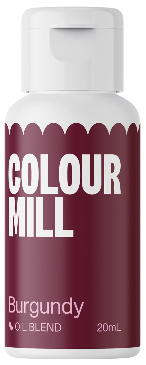 Colour Mill Oil-Based Food Coloring, 20 Milliliters Burgundy