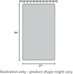 NICETOWN Greyish Blue Blackout Curtains 84 inches Long, Full Light Blocking - Image 9