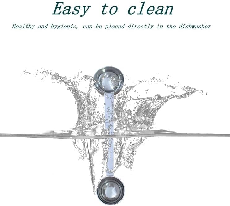 CoaGu Stainless Steel Coffee Scoop Set: Two-Piece Long Handle 1 Tbsp & 2 Tbsp Scoops for Effortless Serving from Large Coffee Bags and Baking Ingredients