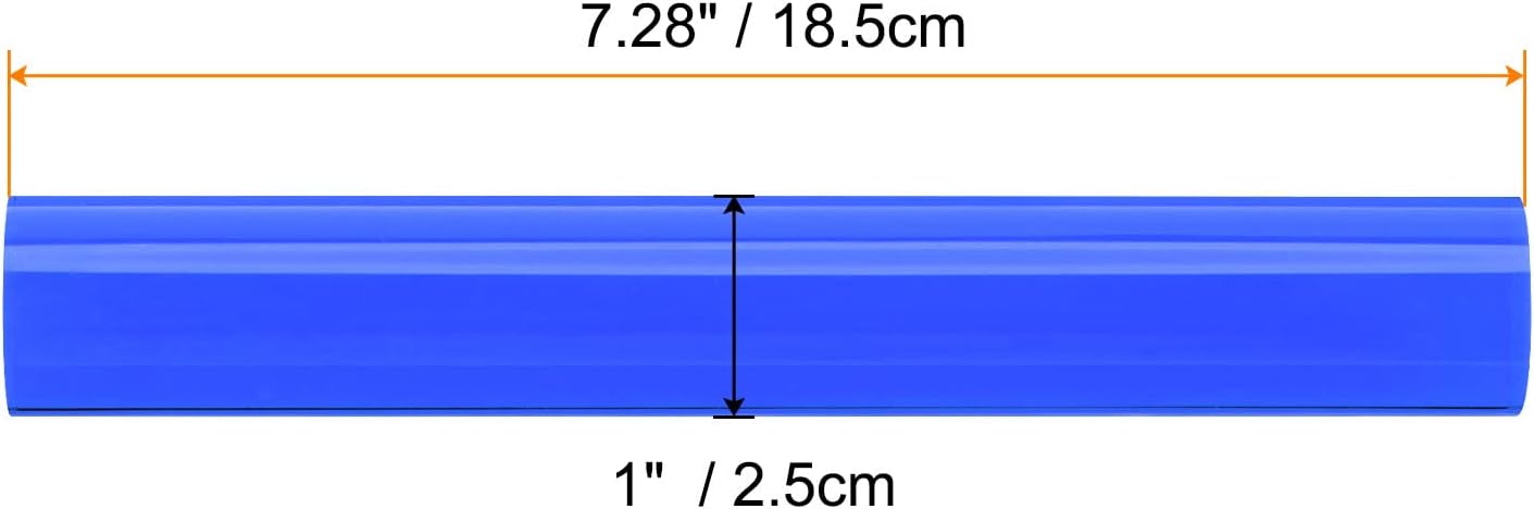 HARFINGTON Acrylic Clay Roller 7.28 Inch x 1 Inch Solid Non-Stick Plastic Round Tube Roller Polymer Clay Rod Fondant Rolling Pin for Shaping, Sculpting, Modeling DIY Crafts, Blue