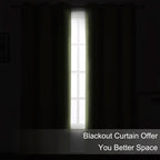 LEMOMO Blackout Curtains 52 x 90 inches Long Sage Green Curtains Set of 2 - Image 3