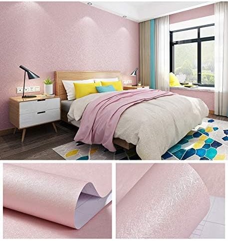 Cohoo Home Silk Pink Wallpaper Peel and Stick Contact Paper Pink Textured Silk - Image 3