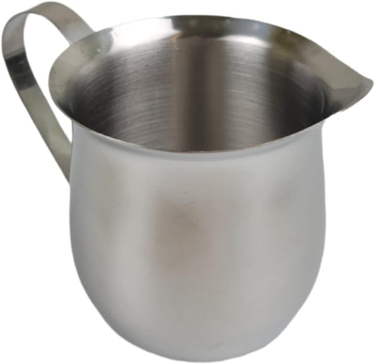 Rattleware 8 oz Brew Pitcher - Premium Stainless Steel Latte Art Milk Frothing Pitcher with Drip-Resistant Spout & Ergonomic Handle, Perfect for Baristas & Home Use