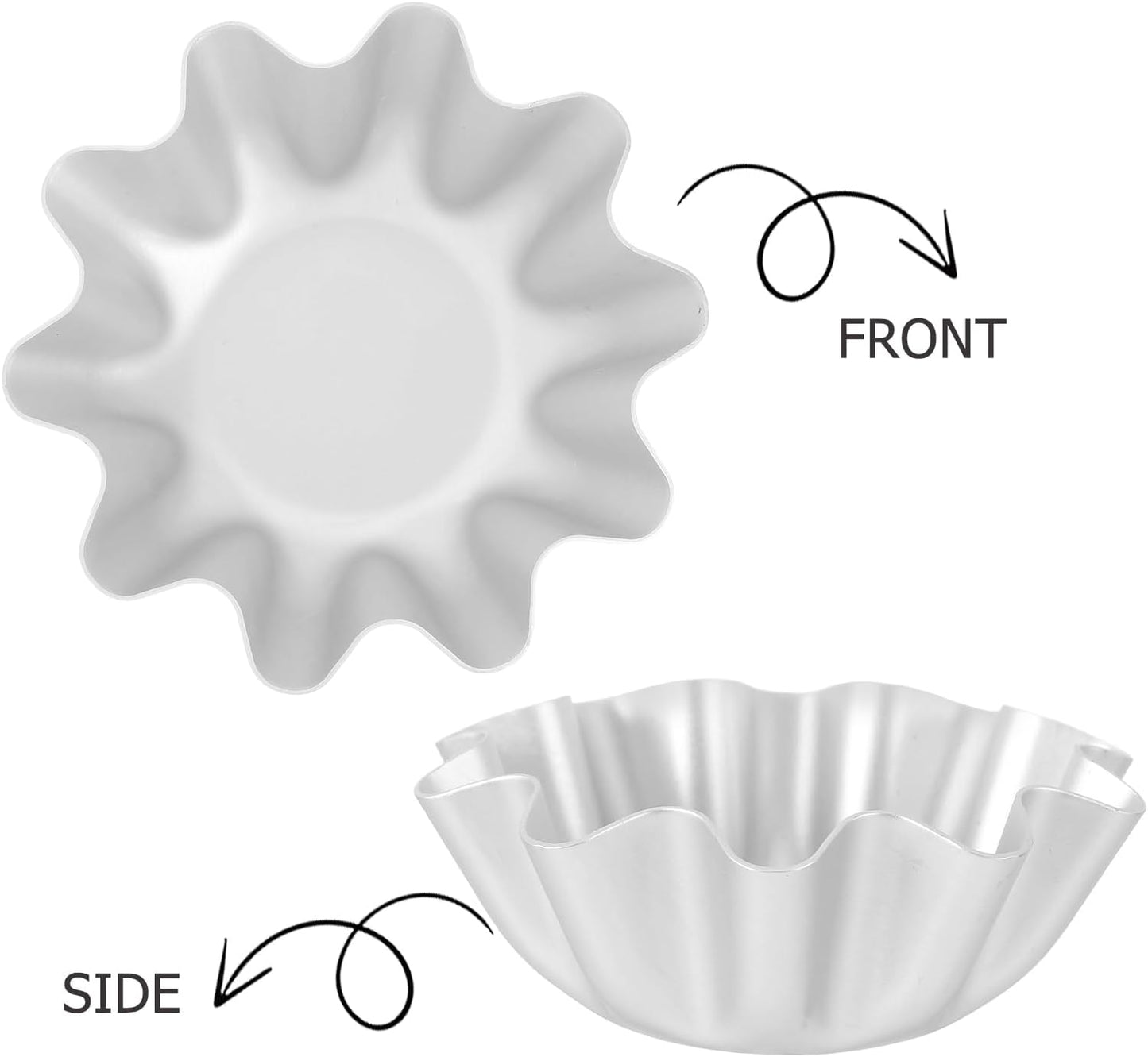 Kichvoe Tart Pan Tart Pan Mini Pie Tins Egg Tart Molds, 6Pcs Mini Pie Pans Cupcake Cake Muffin Cookie Tart Baking for Kitchen Reusable Baking Supplies Brioche Molds Egg Tart Tray Cake Stencils