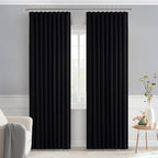 MIULEE Back Tab Blackout Curtains 84 Inch Length 2 Panels Set - Image 9