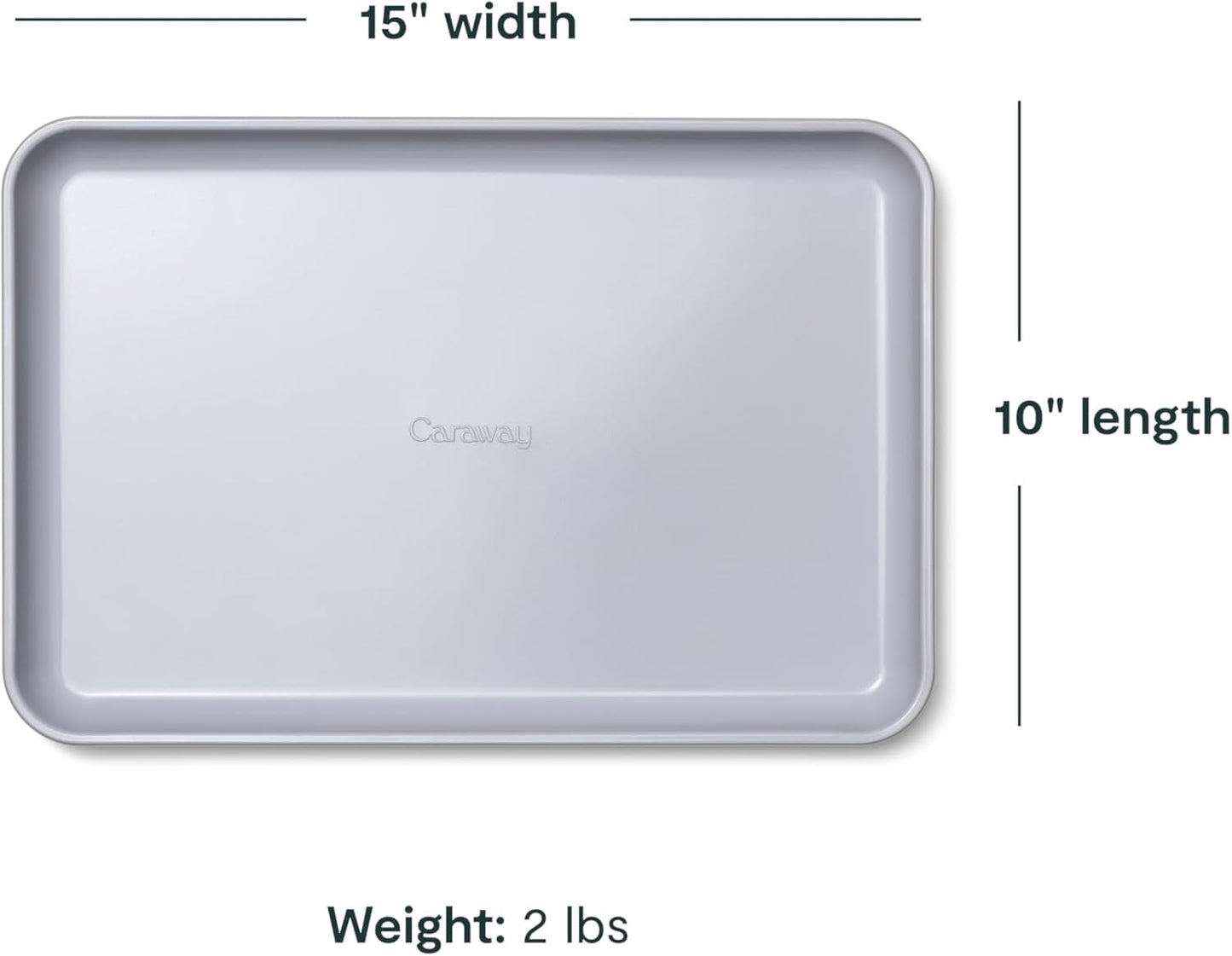 Caraway Non-Stick Ceramic Medium Baking Sheet - Naturally Slick Ceramic Coating - Non-Toxic, PTFE & PFOA Free - Perfect for Baking, Roasting, and More - Medium (15" x 10") - Perracotta