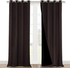 NICETOWN Cold Blocking 100% Blackout Curtains, Durable Black Lined Blackout by NICETOWN
