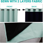 NICETOWN 100% Blackout Blinds, Aqua Blue, Laundry Room Decor Window Treatment - Image 5