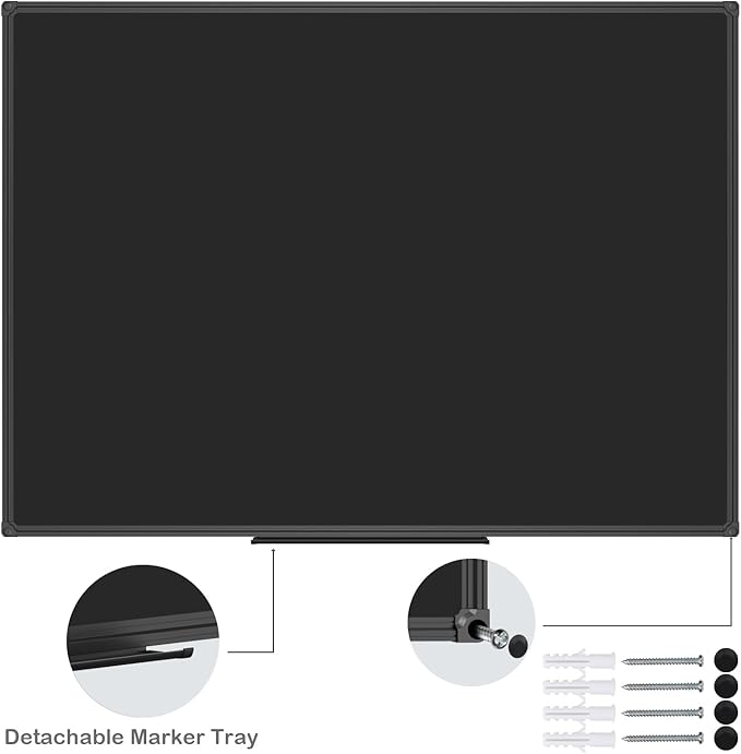 JILoffice Magnetic Chalkboard/Black Board 48 x 36 Inch - Image 3