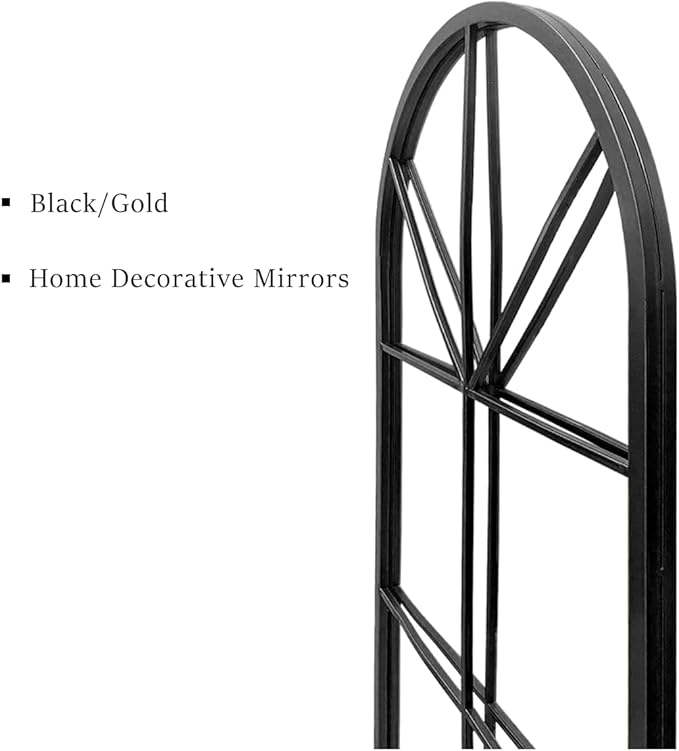 Floor Full Length Mirror, Large Window Pane Body Mirrors, No Stand - Image 5