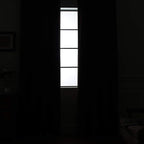 Yakamok 100% Dark Gray Blackout Window Curtain Panels Full Light Blocking Drapes - Image 9