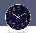 jomparis 12 Inch Silent Non-Ticking Battery Operated Quality Quartz Round Wall - Image 6