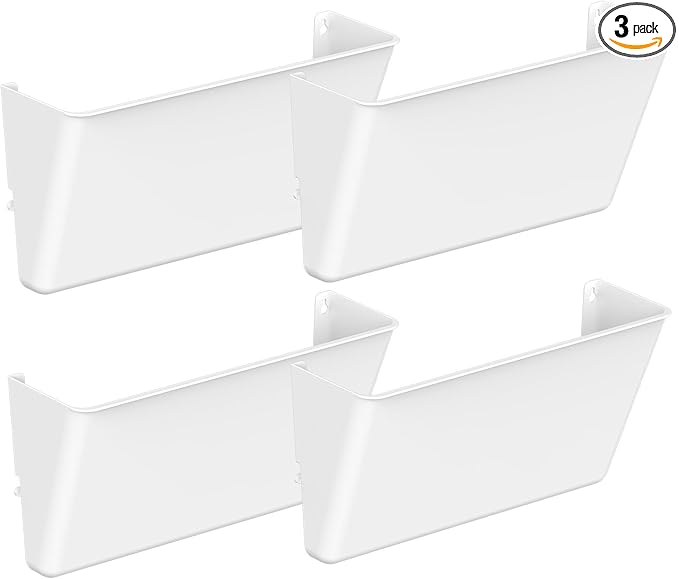 Gawerk Clear Acrylic Single Pocket, Plastic Hanging Wall Mount File Holder by Gawerk
