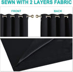 NICETOWN 100% Blackout Window Curtain Panels, Full Light Blocking Drapes - Image 5