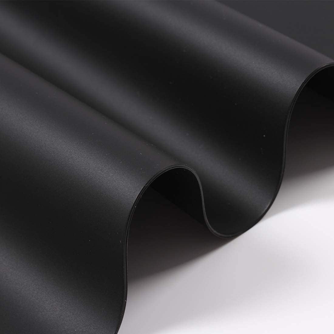 Extra Large Mulitpurpose Silicone Placemat,Countertop Protector, Kitchen Counter Mat, Table Mat, Heat Resistant, Washable, Non Slip (27.6x19.6 inch, Black-1pcs)