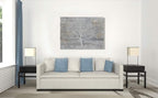 Yihui Arts Tree Of Life Canvas Wall Art Hand Painted Grey White Beige Paintings - Image 8