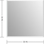 Ruomeng Frameless Mirror for Wall, 30x30 Inch Bathroom Vanity Mirror Farmhouse - Image 4