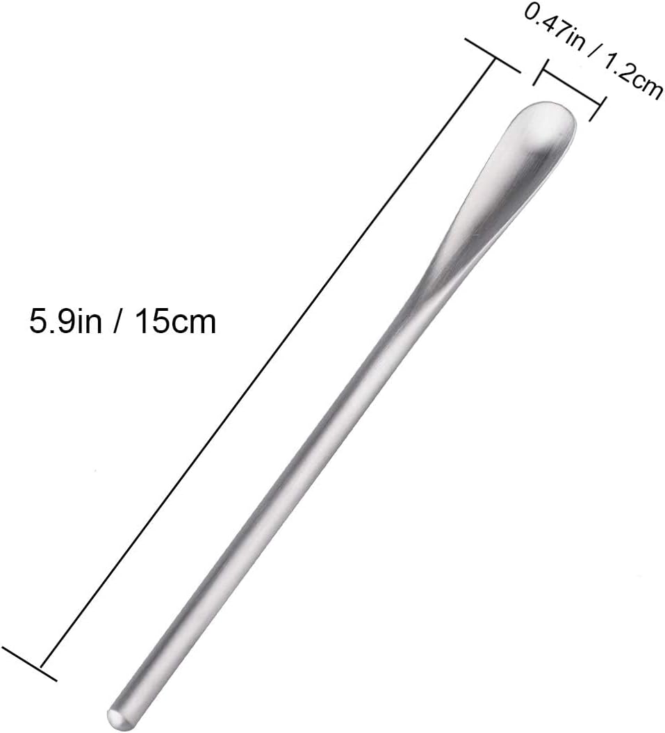 IMEEA Coffee Stirrers Demitasse Espresso Spoons SUS304 Stainless Steel Coffee Stir Sticks 5.9-Inch Tea Spoon, Set of 4