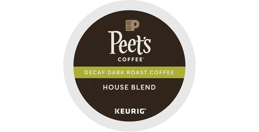 Peet's Coffee & Tea Coffee Decaf House Blend K-Cup Portion Pack for Keurig K-Cup Brewers, 88 Count