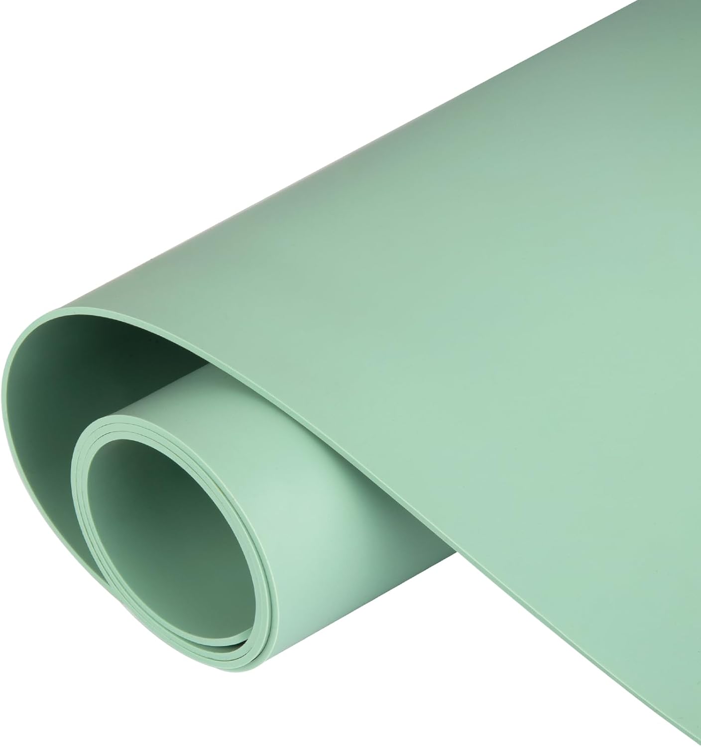 Silicone Mats for Kitchen Counter, Nonslip Silicone Mats for Crafts Countertop Protector Heat Resistant Mat (Light Green, 78.7"L x 15.7"W)