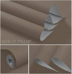 Dimoon 78.7''x17.7'' Etoupe Peel and Stick Wallpaper Contact Paper Modern Self - Image 2