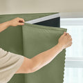 AJAZZ 100% Window Blinds Blackout Portable Blackout Curtains Adhesive Curtains by AJAZZ