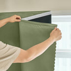 AJAZZ 100% Window Blinds Blackout Portable Blackout Curtains Adhesive Curtains by AJAZZ